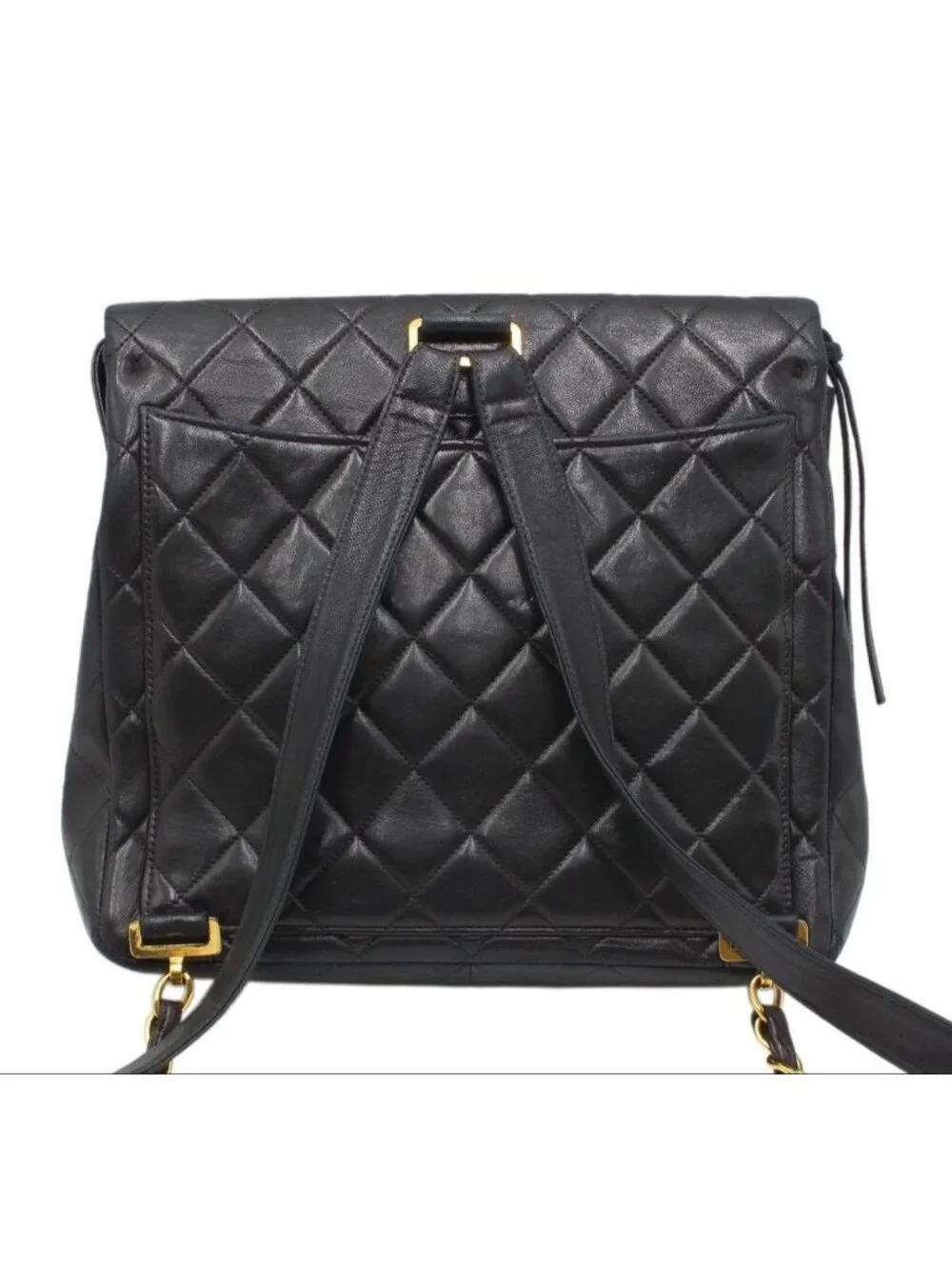 Chanel Quilted Leather Backpack